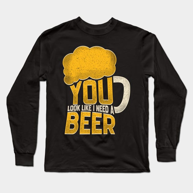 Funny Beer Happy Alcohol Drinker Oktoberfest Festival Long Sleeve T-Shirt by merchmafia